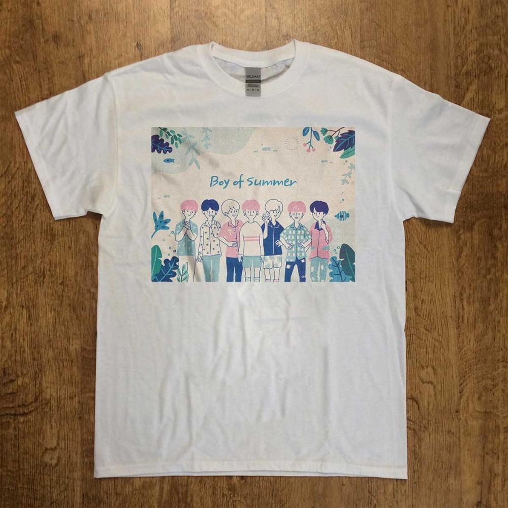 Bts - Boy Of Summer Graphics T-shirt - Unisex White T-Shirt